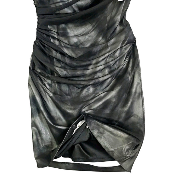 Maggy London ~Size 8~ Black/Silver Sheath Party Cocktail Evening Dress Lined NWT - Picture 12 of 14